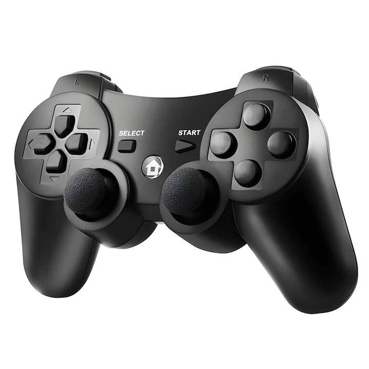 Controller Wireless DoubleShock Teno®, compatibil cu PS3, joystick-uri analog, vibratie dubla, baterie performanta, negru