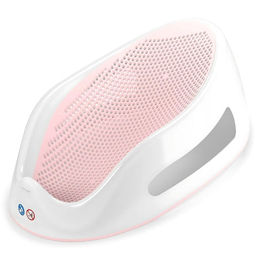 Suport Baie Bebelusi Macvi® Antiderapant Ergonomic pentru Cadita 0-6 Luni Scurgere Rapida Roz