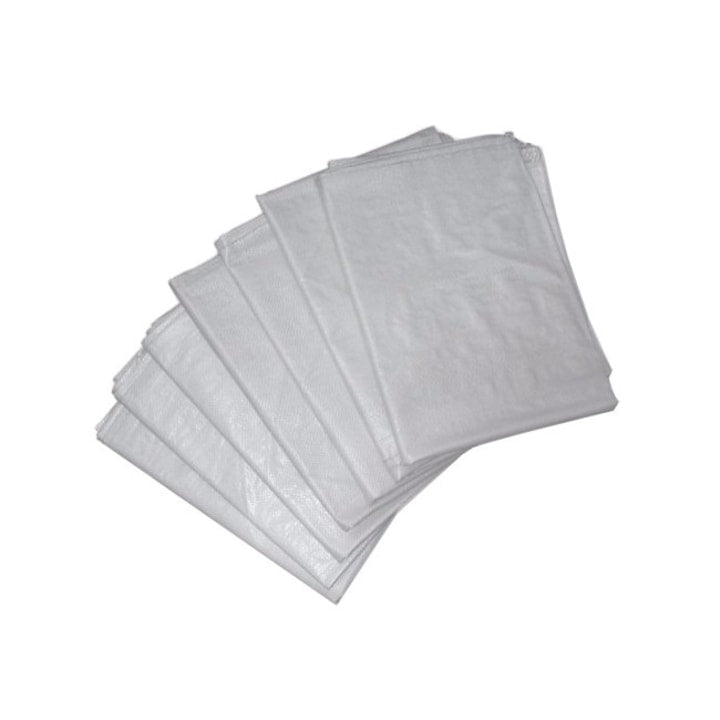 Sac de Rafie Teno®, materiale calitative, rezistenta ridicata, capacitate mare, waterproof, universali, 55 x 100 cm, alb/albastru