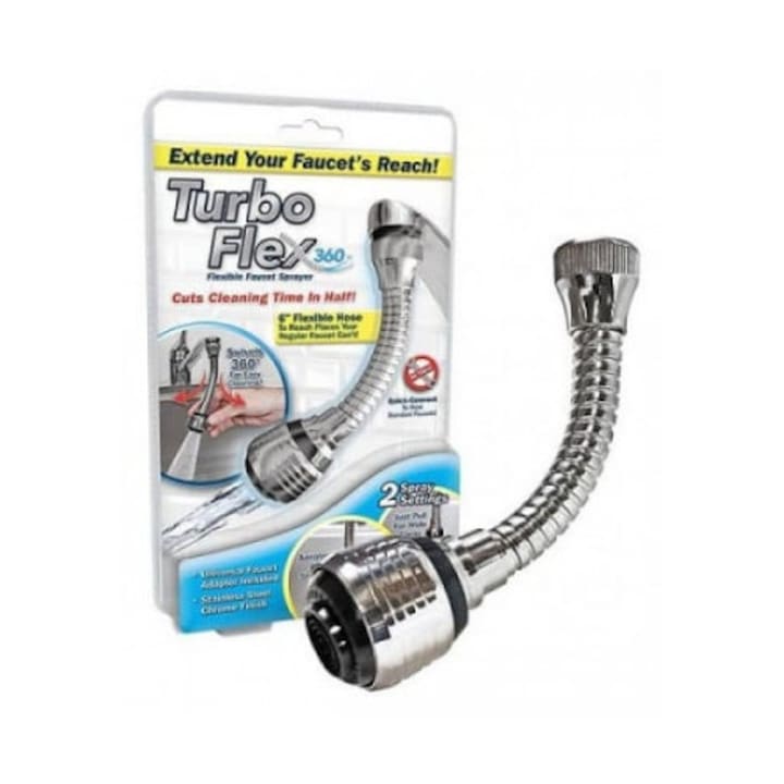Prelungitor Flexibil Macvi® Universal pentru Robinet Turbo Flex