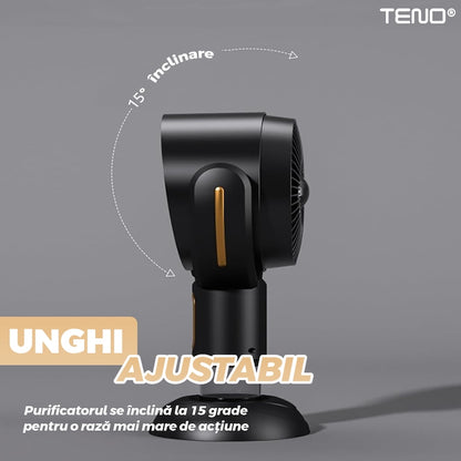 Ventilator de Masa Teno®, purificator de aer, hota de ulei si abur, compartiment pentru ulei, inclinabil, structura stabila, rezistenta ridicata, auriu