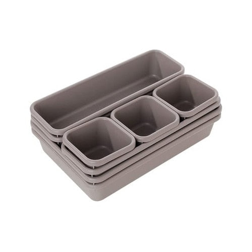 Set 8 Organizatoare Sertar MACVI, Plastic, Multicolor