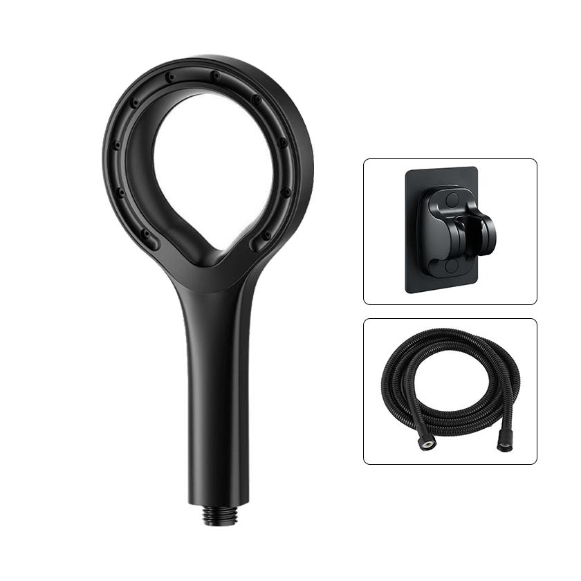 Cap de dus Macvi® cu jet reglabil, flexibilitate versatila, moduri multiple de pulverizare, finisaj negru