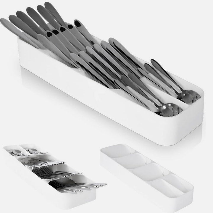 Organizator tacamuri alb