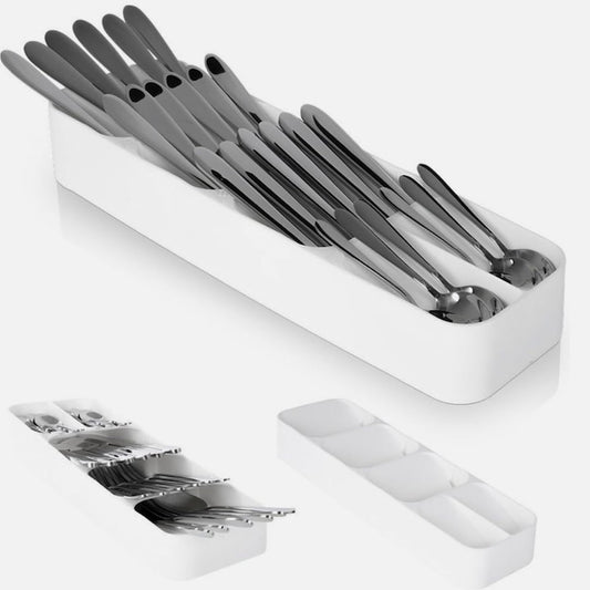 Organizator tacamuri alb