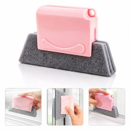 Stergator Geamuri 2 in 1 Macvi® Profesional pentru Geamuri Oglinzi Spatii Inguste Design Durabil Roz