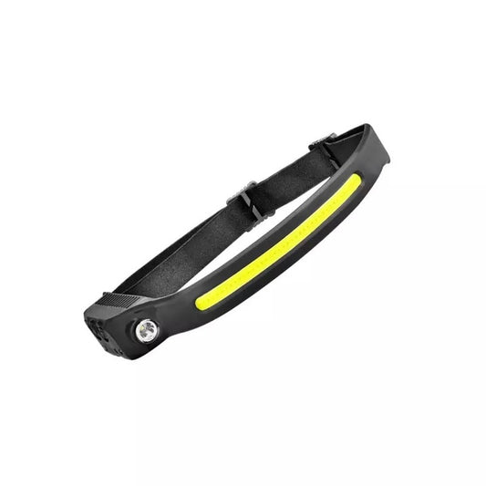 Lanterna Frontala Macvi® LED Reincarcabila USB Senzor Miscare 350 Lumeni IPX4 Acumulator pentru Camping Pescuit Reparatii
