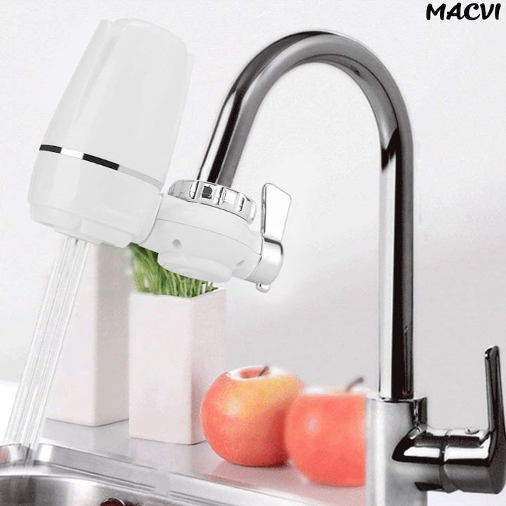Cap de robinet cu filtru de apa Macvi® pentru purificare, usor de instalat, material durabil