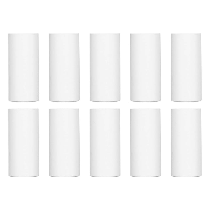 Set 10 Role Hartie Termica 57x25 mm Alba pentru Imprimante POS