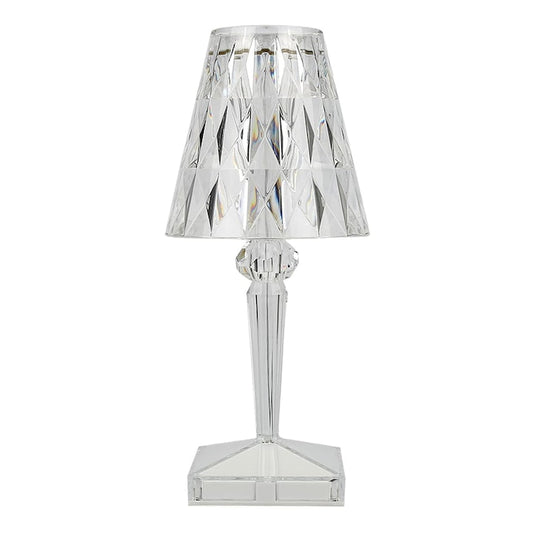 Lampa Ambientala Cristal LED Teno®, veioza, portabila, 3 moduri de iluminare, intensitate ajustabila, tactila, incarcare USB