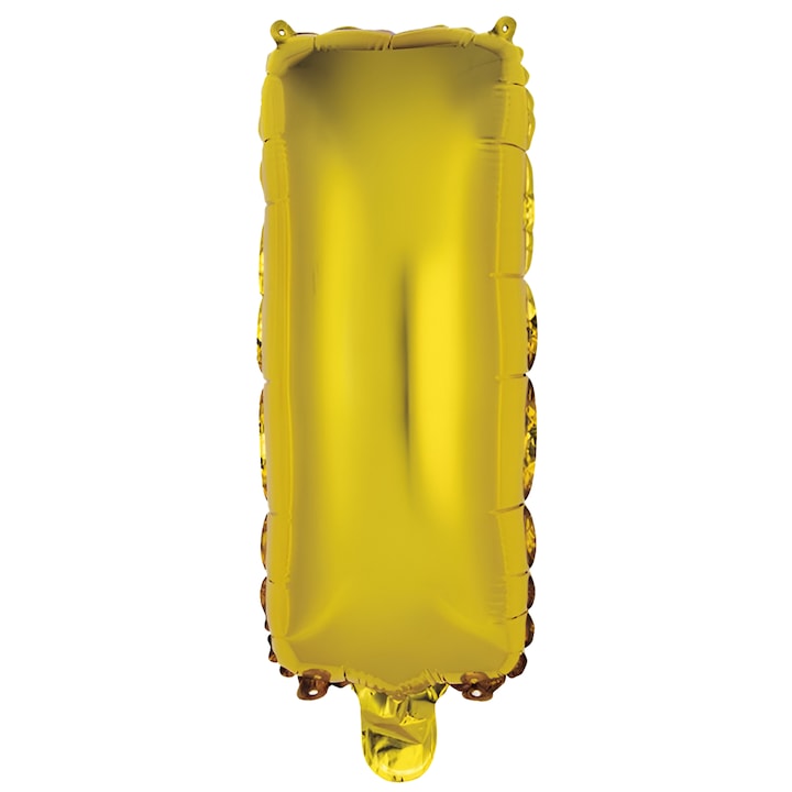 Balon in Forma de Litera I Teno®, metalizat, pentru Petreceri/Aniversari/Evenimente, rezistent, folie, auriu, 40 cm