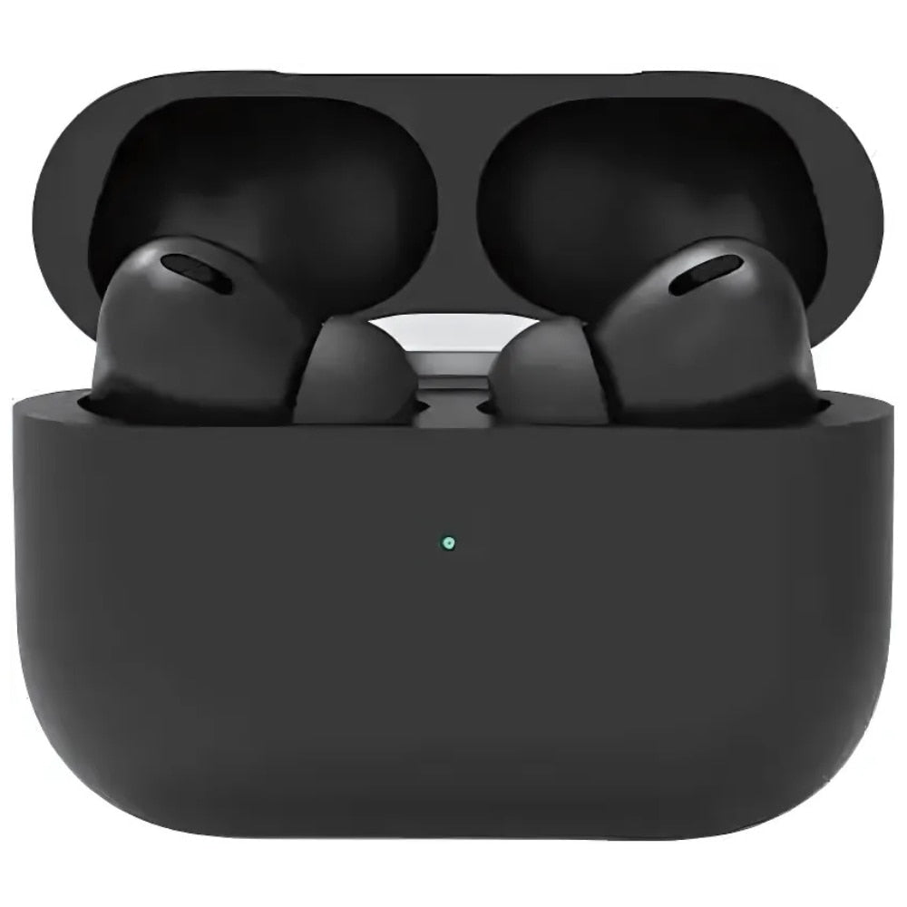 Casti wireless Air Pro 3 Macvi®, compatibile Android/iPhone, HD audio/ voce, dual HD true stereo, performanta, confort, cutie de incarcare portabila, autonomie 24 h, control tactil inteligent, Negru