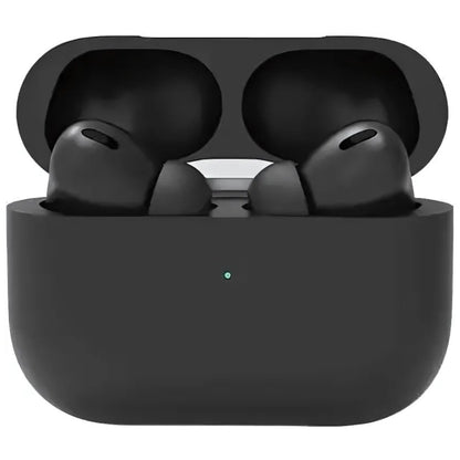 Casti wireless Air Pro 3 Macvi®, compatibile Android/iPhone, HD audio/ voce, dual HD true stereo, performanta, confort, cutie de incarcare portabila, autonomie 24 h, control tactil inteligent, Negru