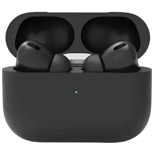 Casti wireless Air Pro 3 Macvi®, compatibile Android/iPhone, HD audio/ voce, dual HD true stereo, performanta, confort, cutie de incarcare portabila, autonomie 24 h, control tactil inteligent, Negru