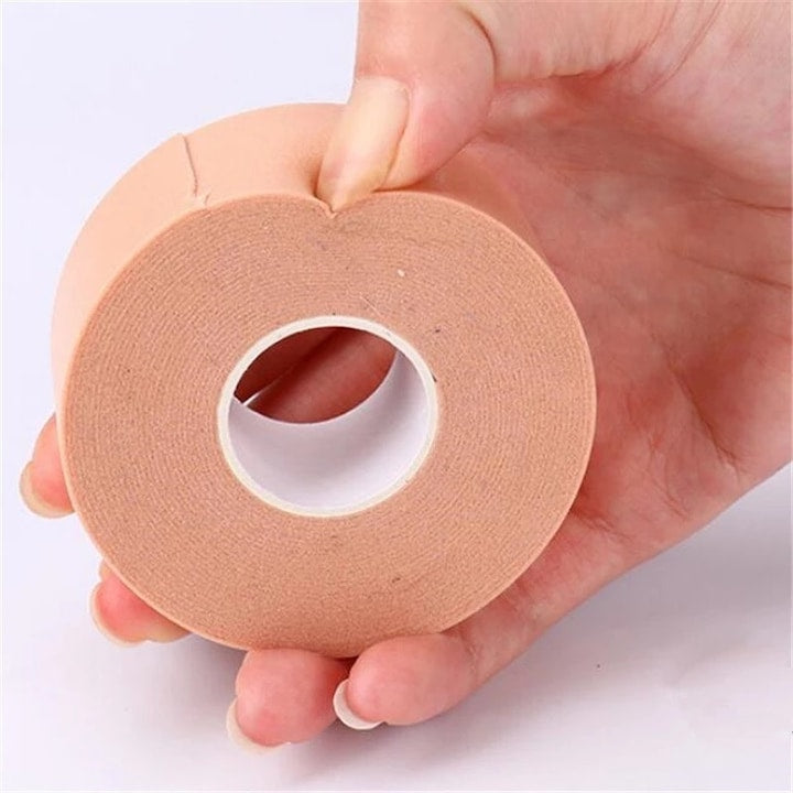 Plasture elastic protectie piele Macvi®, 5 m, waterproof, banda bumbac spumant, anti frecare, pentru bataturi, rani, basici, bej