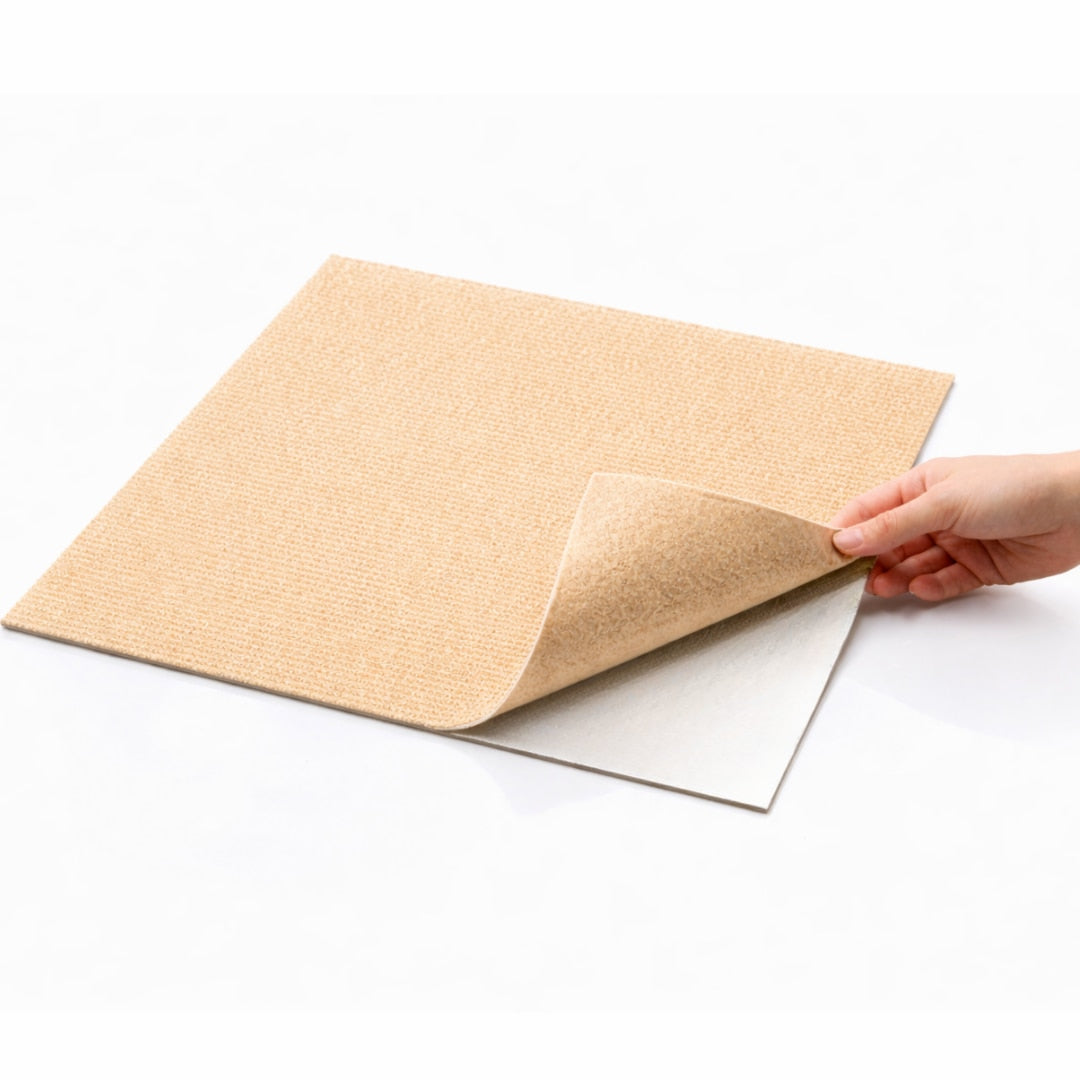Mocheta scari Macvi® dale autoadezive 60x60 cm, 1 buc. mocheta textila, ajustabila, montaj rapid fara unelte, curatare usoara, potrivita pentru scari, camera copiilor, dressing, aplicare rapida