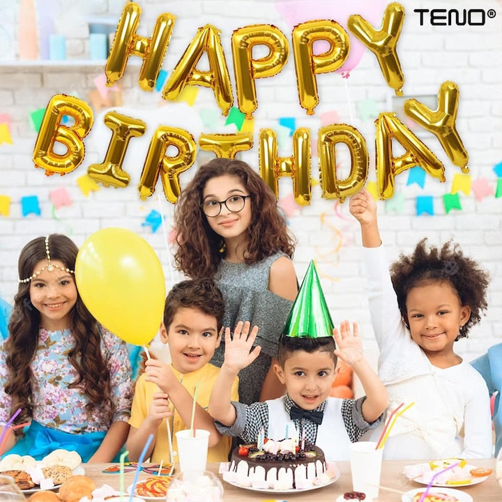 Balon in Forma de Litera N Teno®, metalizat, pentru Petreceri/Aniversari/Evenimente, rezistent, folie, gold, 40 cm
