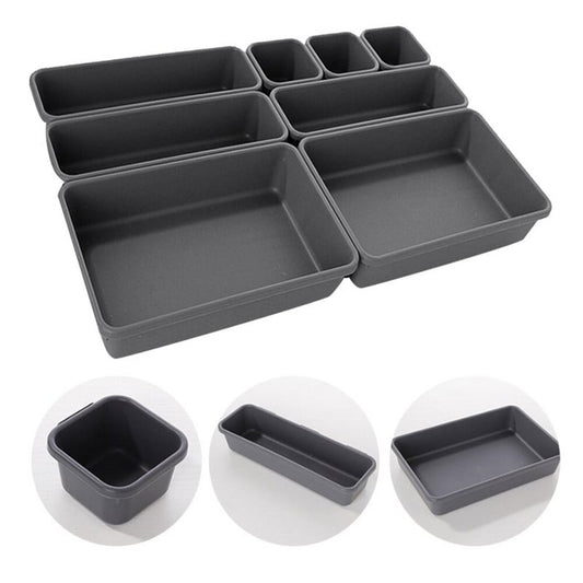 Set 8 Organizatoare Sertar MACVI, Plastic, Multicolor