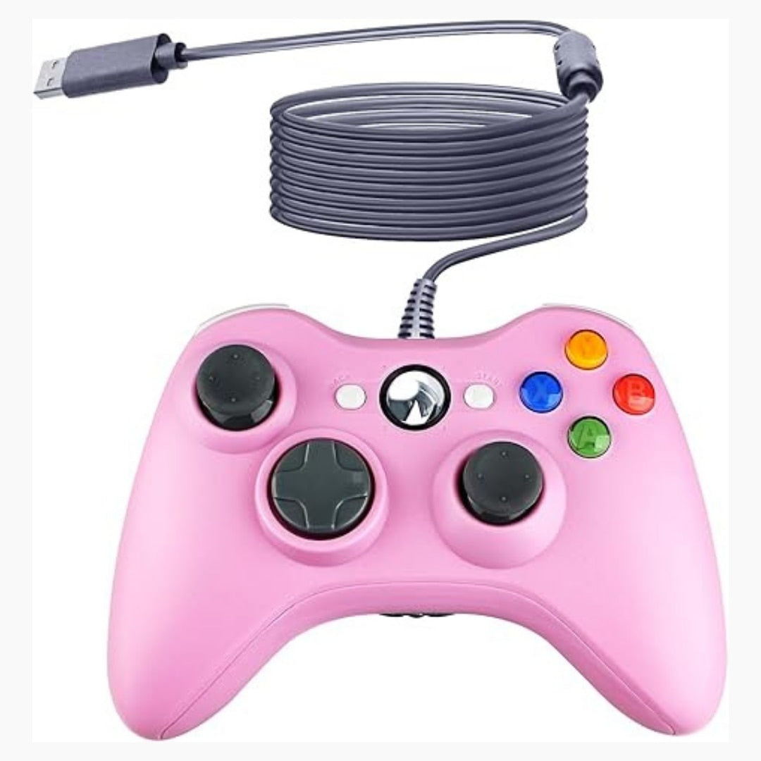 Controller Dual Shock Macvi® pentru PC si Xbox 360 cu stick-uri analog vibratii realiste dualpad 8 directii conectare USB cablu 2, 5 m