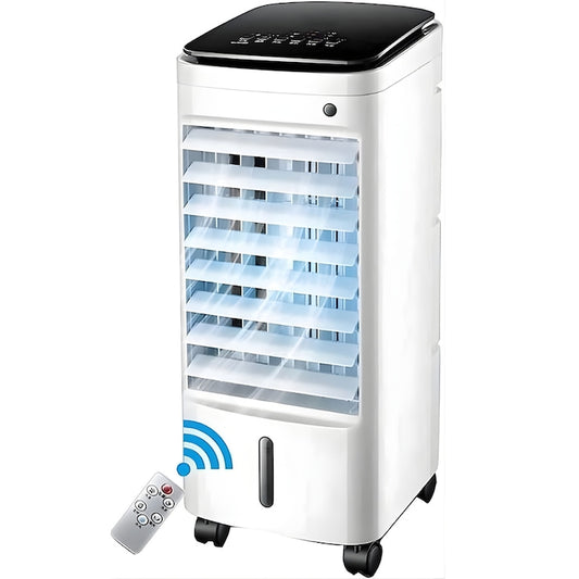 Racitor Macvi®, control digital, telecomanda, 65W, rezervor 3.5L, 3 viteze, 2 moduri de suflare, portabil, alb