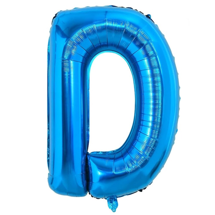 Balon in Forma de Litera D Teno®, metalizat, pentru Petreceri/Aniversari/Evenimente, rezistent, folie, albastru, 40 cm