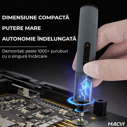 Set Surubelnita Electrica de Precizie Macvi® 49 in 1, Reincarcabila, Fara Fir, pentru Reparatii Mobile, Baterie Li-ion 400mAh