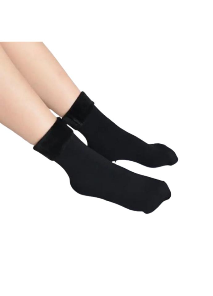 Set sosete termice Macvi, unisex, 2 perechi, negre, 80% poliester, 20% elastan, marime universala