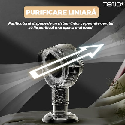 Ventilator de Masa Teno®, purificator de aer, hota de ulei si abur, compartiment pentru ulei, inclinabil, structura stabila, rezistenta ridicata, auriu