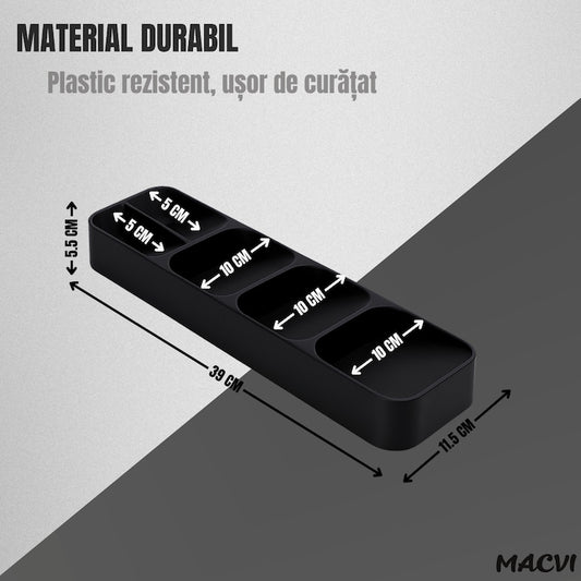 Organizator tacamuri negru