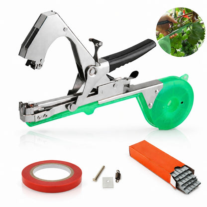 Aparat pentru legarea plantelor Macvi® cu 200 capse si rola de legat, Ideal pentru vie, pomi, legume si flori