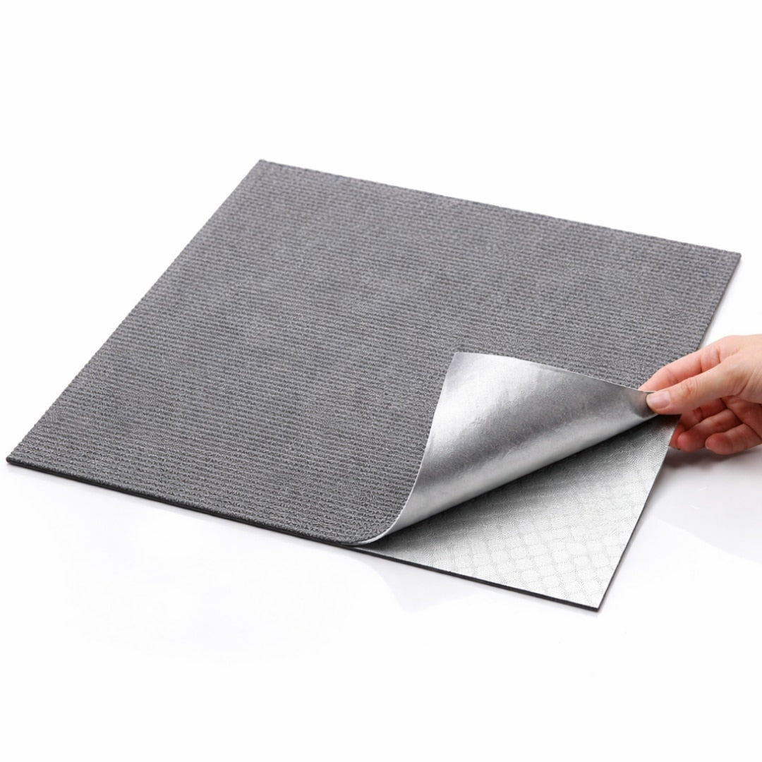 Mocheta scari Macvi® dale autoadezive 60x60 cm, 1 buc. mocheta textila, ajustabila, montaj rapid fara unelte, curatare usoara, potrivita pentru scari, camera copiilor, dressing, aplicare rapida