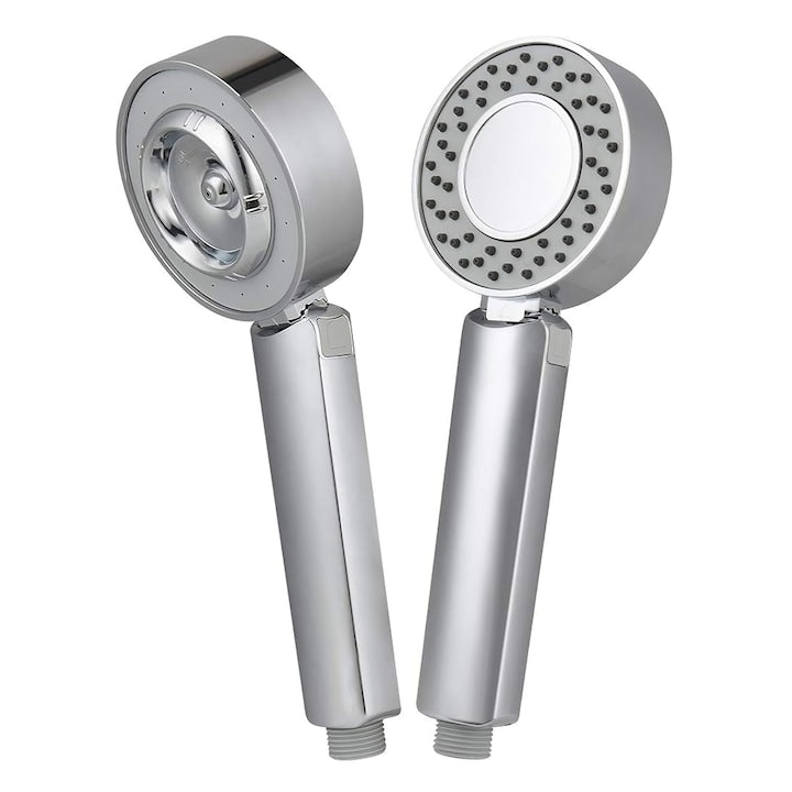 Para de Dus Dubla Teno®, recipient de sapun incorporat, 2 moduri de utilizare, mod presiune ridicata, mod spa, usor de utilizat, operare fara butoane, gri