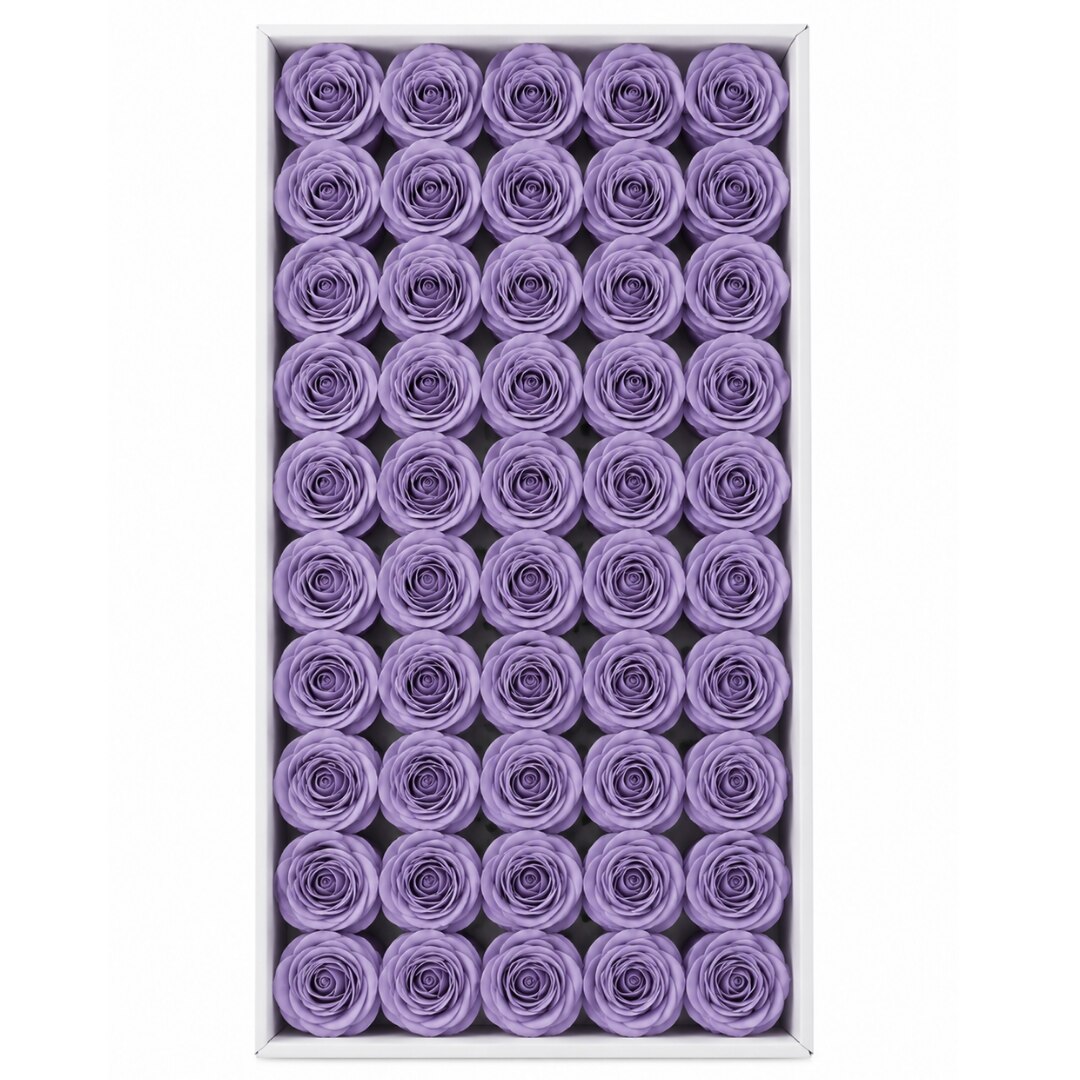 Set 50 trandafiri din sapun, 5x5 cm, calitate premium, decor si cadou elegant, Visiniu inchis