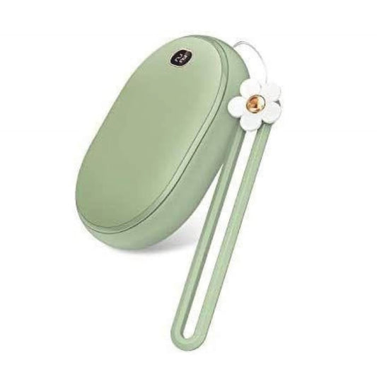 Incalzitor de maini Macvi® 2 in 1, Powerbank 10000mAh, USB, 2 trepte incalzire 45°/55°, compact si portabil, verde