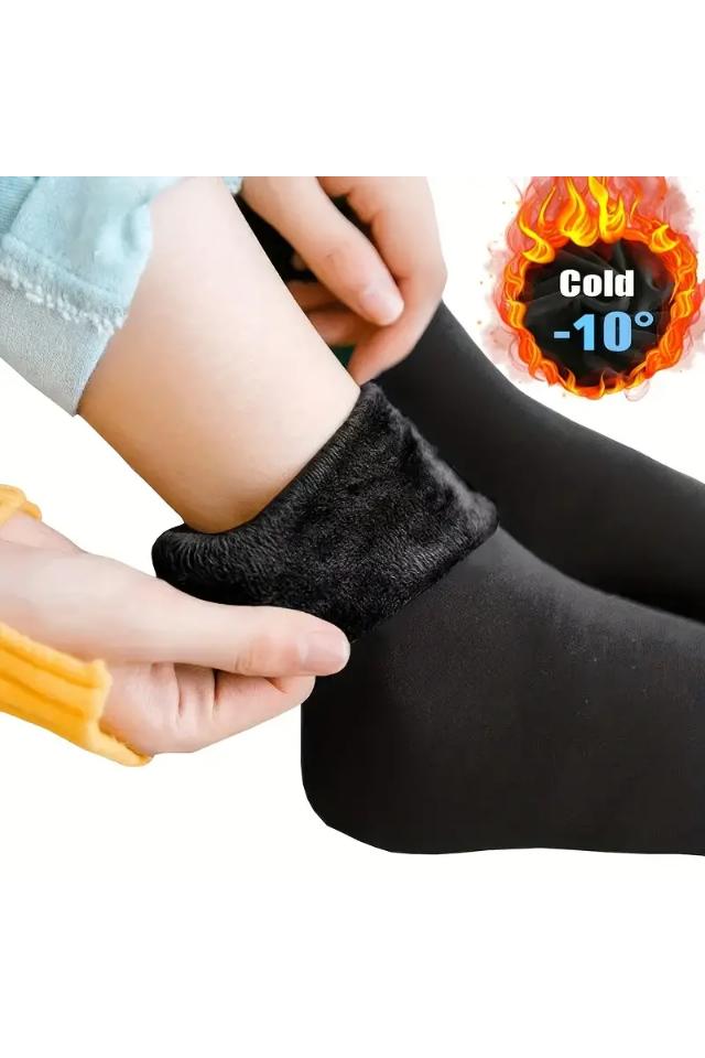 Set sosete termice Macvi, unisex, 2 perechi, negre, 80% poliester, 20% elastan, marime universala