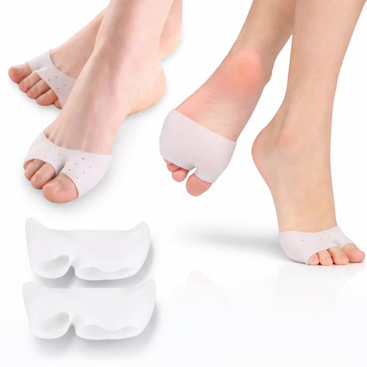 Protectii Gel pentru Degete si Antepicior, MACVI, Set 1 Pereche, Silicon, Ameliorare Dureri Monturi si Fasciita Plantara