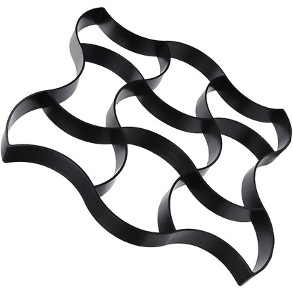 Matrita cu Contur pentru Turnat Pavaj Teno®, pentru beton amprentat sau piatra decorativa, imita piatra naturala, imbunatateste aspectul gradinii, plastic, model 5, 50 x 4.5 cm, negru