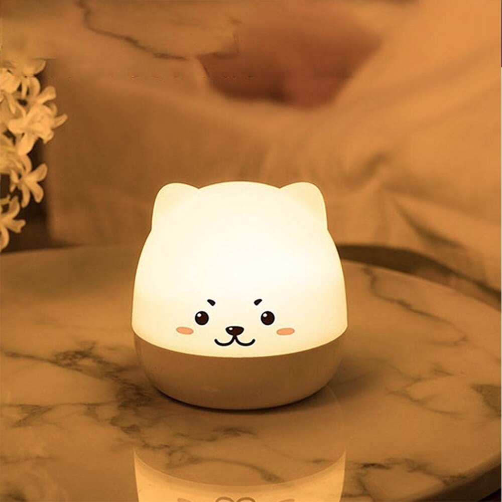 Lampa de veghe muzicala cu proiector Macvi®, design ursulet, Bluetooth, LED multicolor, rotativa, 6 moduri iluminare, acumulator USB 1200 mAh