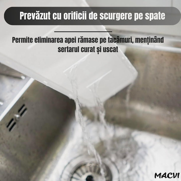 Organizator tacamuri alb