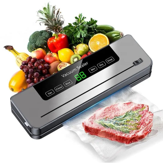 Aparat de vidat Macvi® cu taietor incorporat, sistem compact, mod uscat si umed pentru conservarea alimentelor