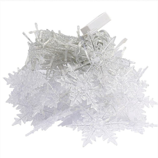 Instalatie Craciun Perdea Luminoasa Fulgi Macvi® 3.5 m LED Alb Rece Interior Exterior Ploaie de Lumini Decor Sarbatori