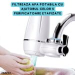 Cap de robinet cu filtru de apa Macvi® pentru purificare, usor de instalat, material durabil - imagine 4