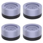 Set 4 Tampoane pentru Picioare Macvi® din Plastic, Gri Protectie si Stabilitate pentru Masina de Spalat