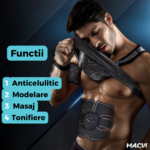 Aparat de tonifiere musculara Macvi®, negru - imagine 3
