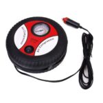 Compresor Auto Macvi® Forma Anvelopa Alimentare Bricheta 12V 260PSI 90W cu Manometru si Set Capete
