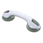 Maner ajutator cu ventuza Macvi® pentru baie, alb