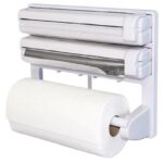 Dispenser Triplu de Bucatarie Macvi® pentru Hartie, Folie Strech si Folie Aluminiu