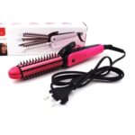 Placa de Par Macvi® 3 Functii, Protectie pentru Firul de Par, Ceramica, Roz - imagine 3