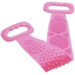 Perie de Spate din Silicon pentru Dus Macvi®, 80x11 cm, Roz