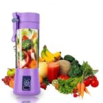 Mini Blender Electric Macvi® ,75 W,1x USB, 380 ml, Mov - imagine 3